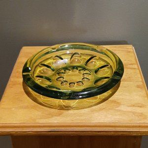Green Vintage Round Ashtray